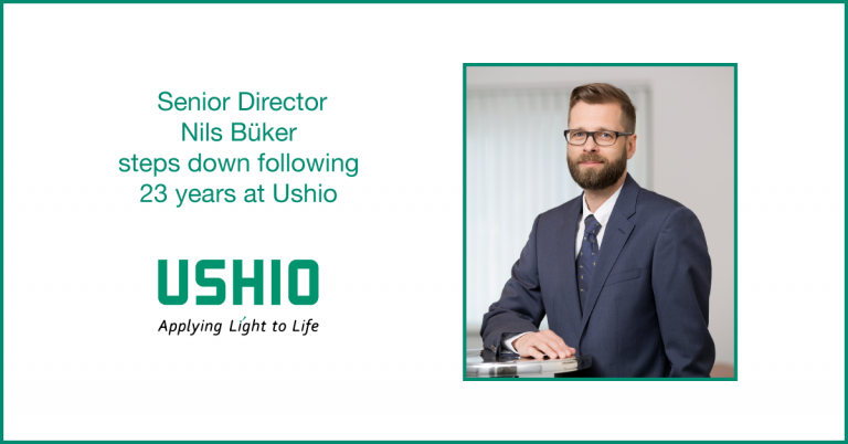 Nils Büker has stepped down as Senior Director of Ushio Europe B.V., after 23 years at the company