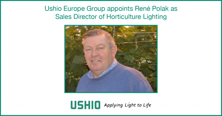Ushio Europe Group appoints René Polak as Sales Director of Horticulture Lighting