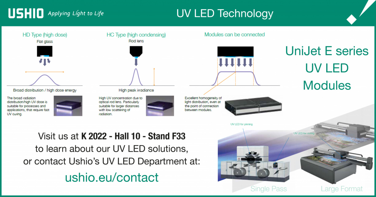 Ushio UV LED at K 2022